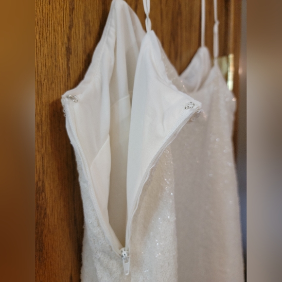 H&M White Sequin Slip Dress - Picture 6 of 6